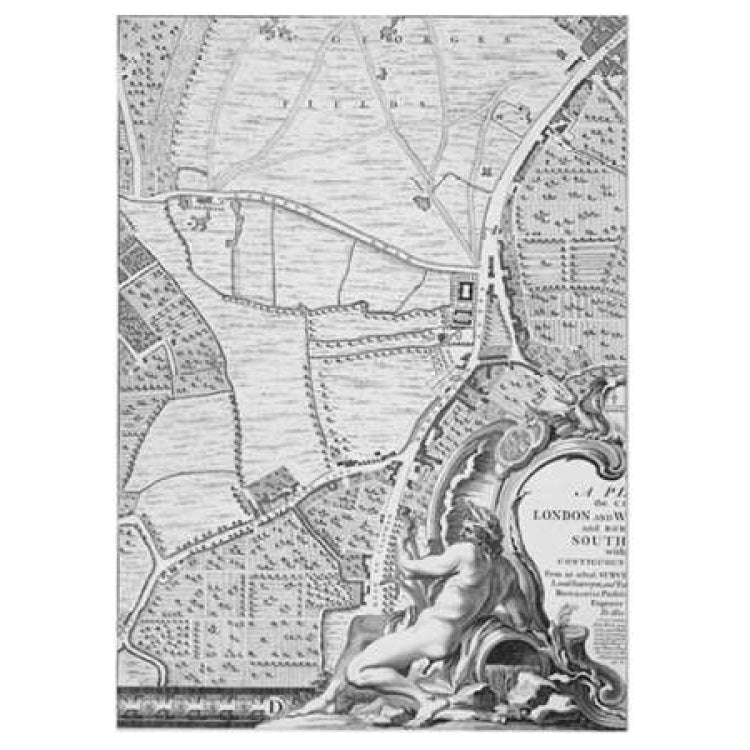 Roque Sectional map of London 1748 Poster Print by John Roque-VARPDXMJR3D Image 2