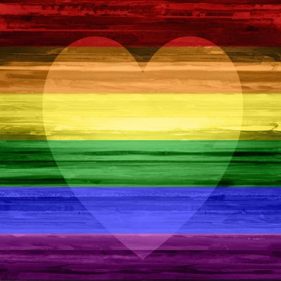 Rainbow Heart Poster Print by Maggie Olsen-VARPDXML112348DG Image 1