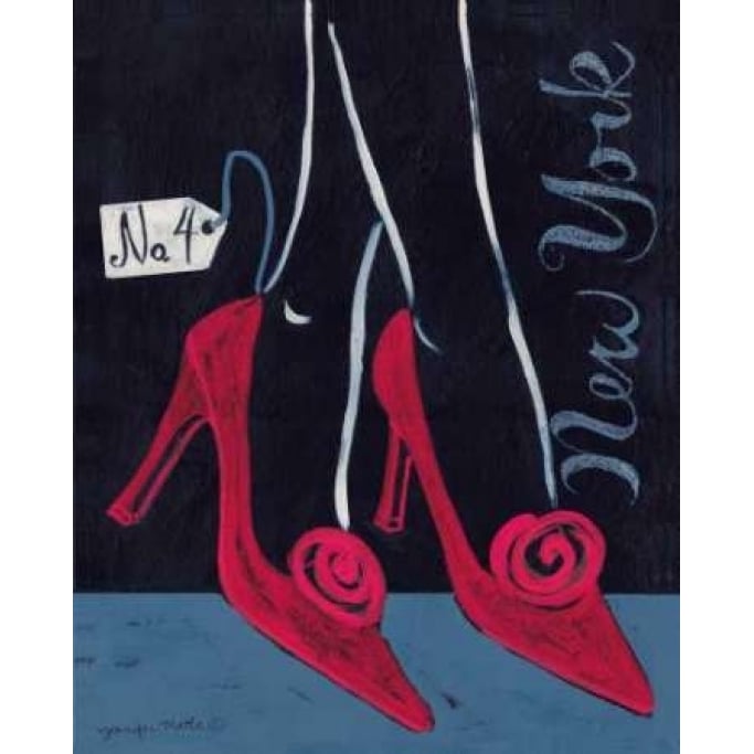 High Heels York Poster Print by Jennifer Matla-VARPDXMLA018 Image 1