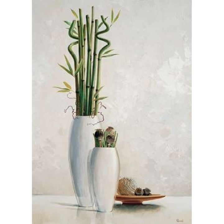 Bamboo in white vase II Poster Print by Renee-VARPDXMLV154 Image 1