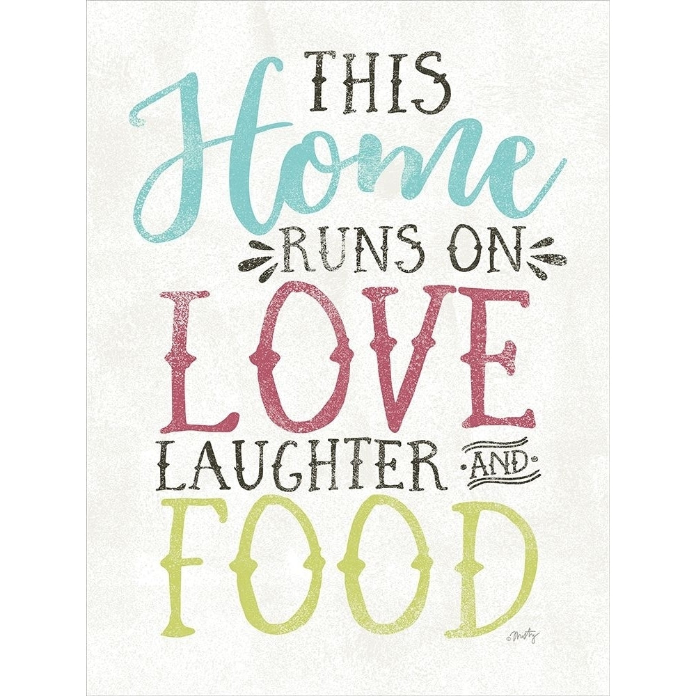 Love Food and Laughter Poster Print by Misty Michelle-VARPDXMMD104 Image 1