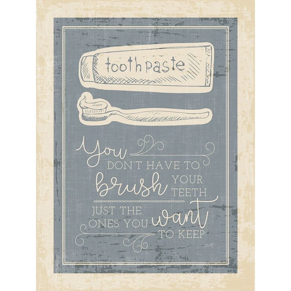 Brush Your Teeth Poster Print by Misty Michelle-VARPDXMMD358 Image 1