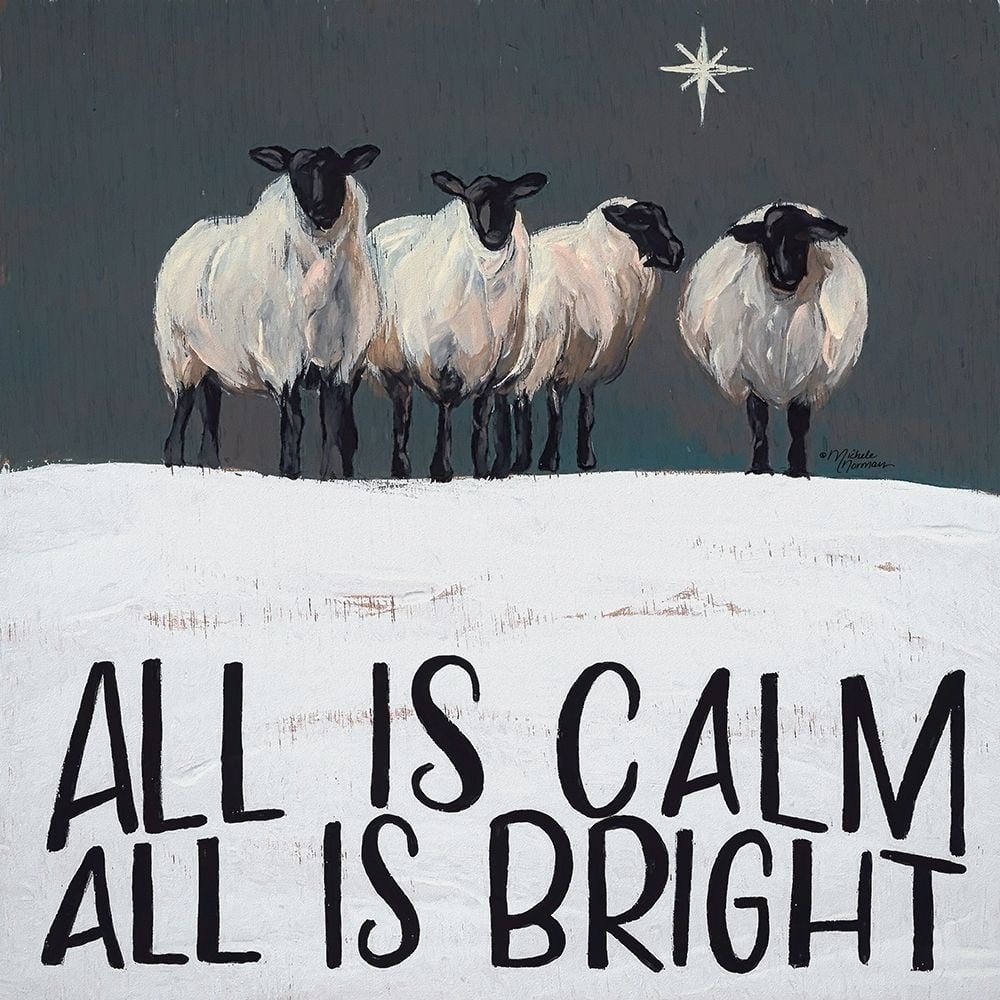 All is Calm All is Bright Poster Print by Michele Norman-VARPDXMN155 Image 1