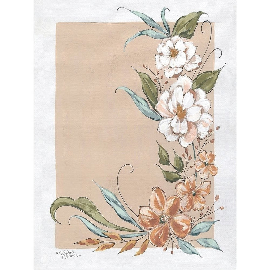 Spring Floral Frame Poster Print by Michele Norman-VARPDXMN206 Image 1