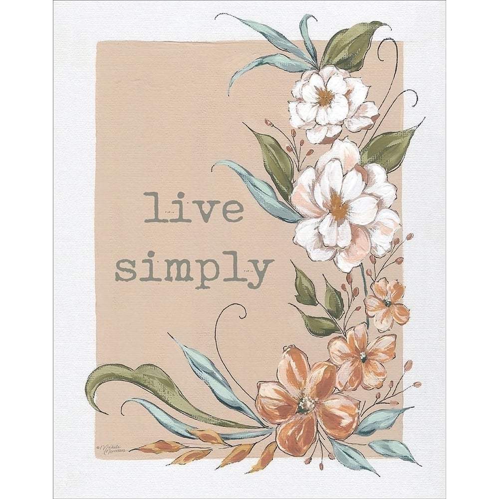 Live Simply Poster Print by Michele Norman-VARPDXMN229 Image 1