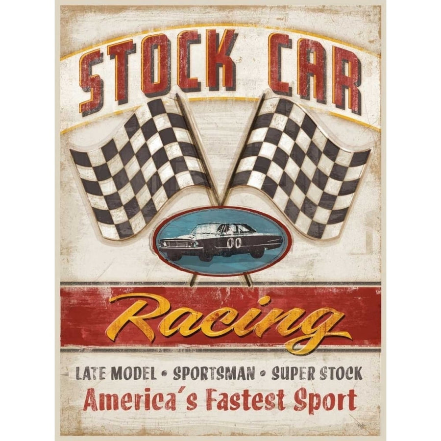 Stock Car Racing Poster Print by Mollie B. Mollie B.-VARPDXMOL1034 Image 1