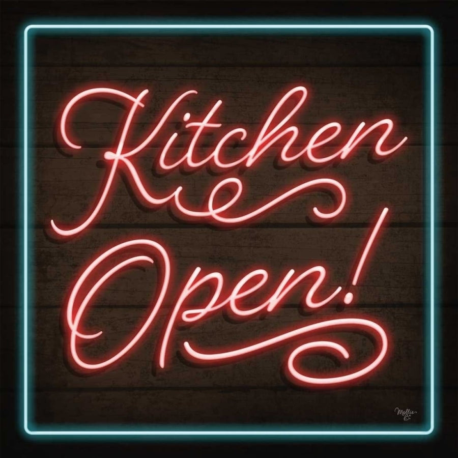 Neon Kitchen Open Poster Print by Mollie B. Mollie B.-VARPDXMOL1423 Image 1