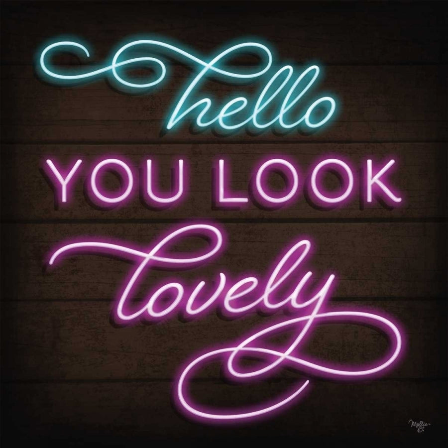 Neon Hello Poster Print by Mollie B. Mollie B.-VARPDXMOL1425 Image 1