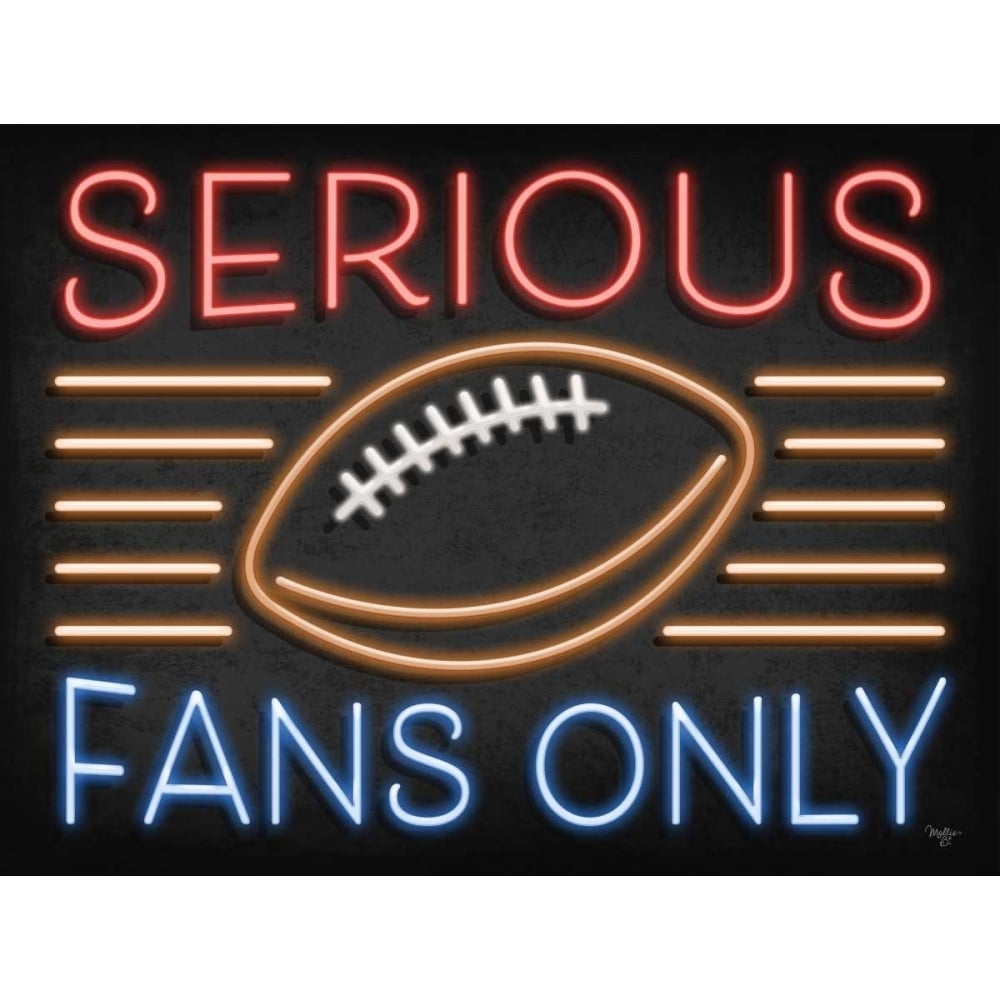 Neon Football Fans Poster Print by Mollie B. Mollie B.-VARPDXMOL1419 Image 1