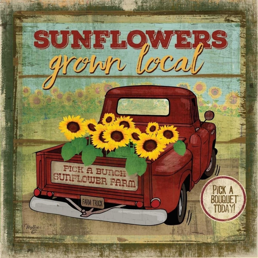 Sunflowers from the Farm Poster Print by Mollie B. Mollie B.-VARPDXMOL1568 Image 1