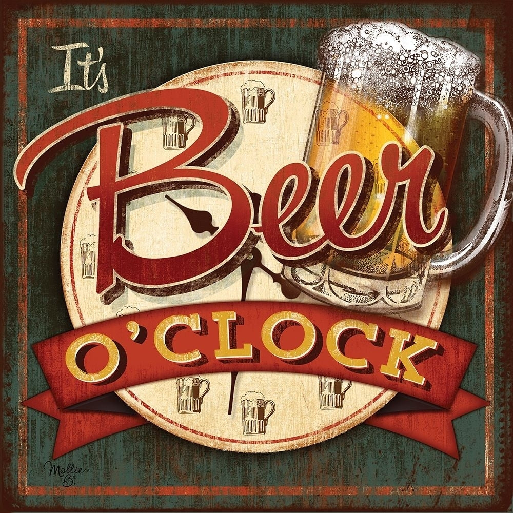 Beer Oclock Poster Print by Mollie B. Mollie B.-VARPDXMOL610 Image 1