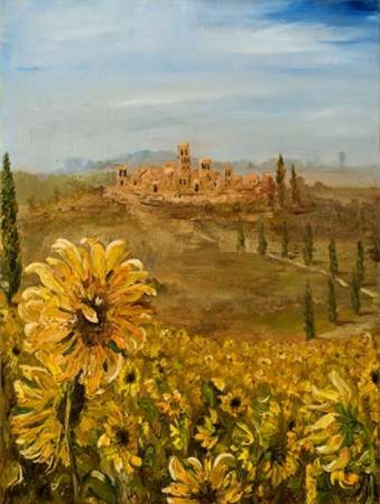 Tuscan Sunflowers I Poster Print by Jodi Monahan-VARPDXMON128 Image 1