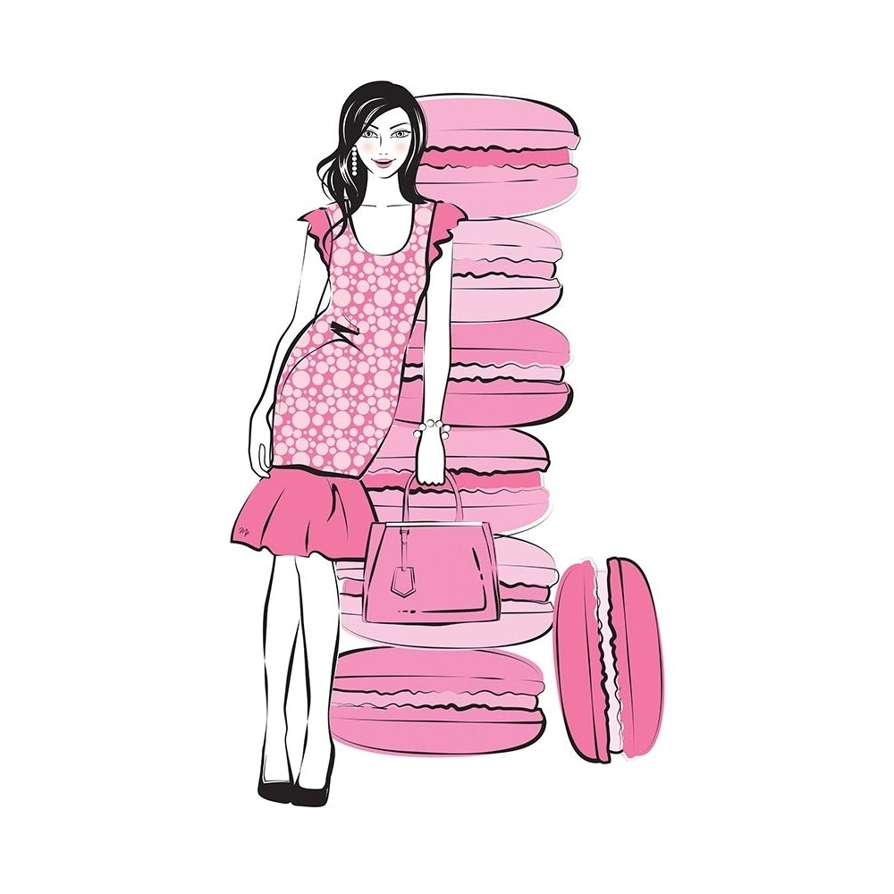 Pink Macaron Girl Poster Print by Martina Pavlova-VARPDXMPA117217 Image 1