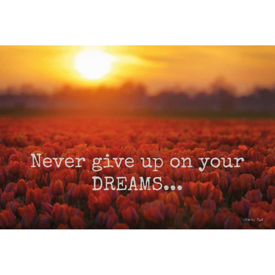 Never Give Up on Your Dreams Poster Print by Martin Podt-VARPDXMPP189 Image 1