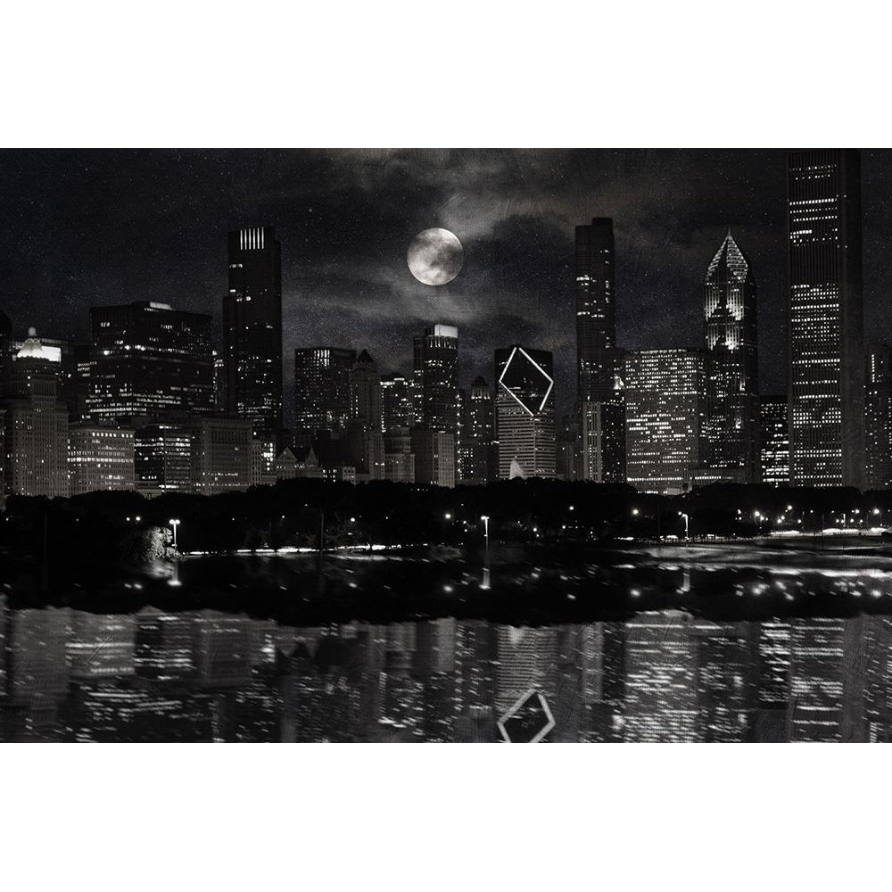 Full Moon Chicago Poster Print by Marcus Prime-VARPDXMPRC207B Image 1