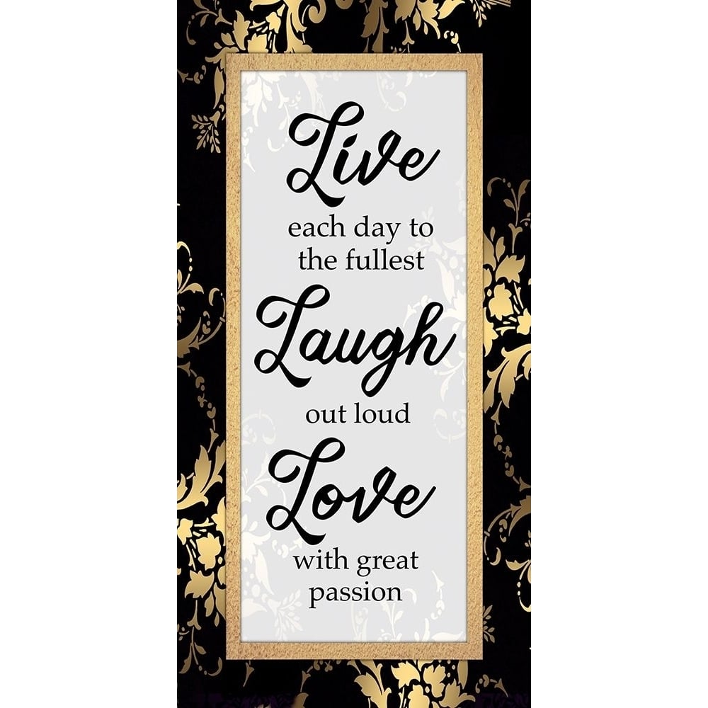 Golden Live Laugh Love by Marcus Prime-VARPDXMPRN303A Image 1