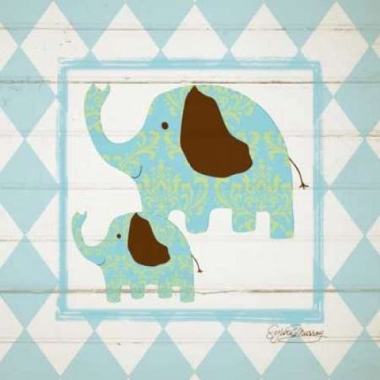 Elephants Poster Print by Sylvia Murray-VARPDXMRY024 Image 1