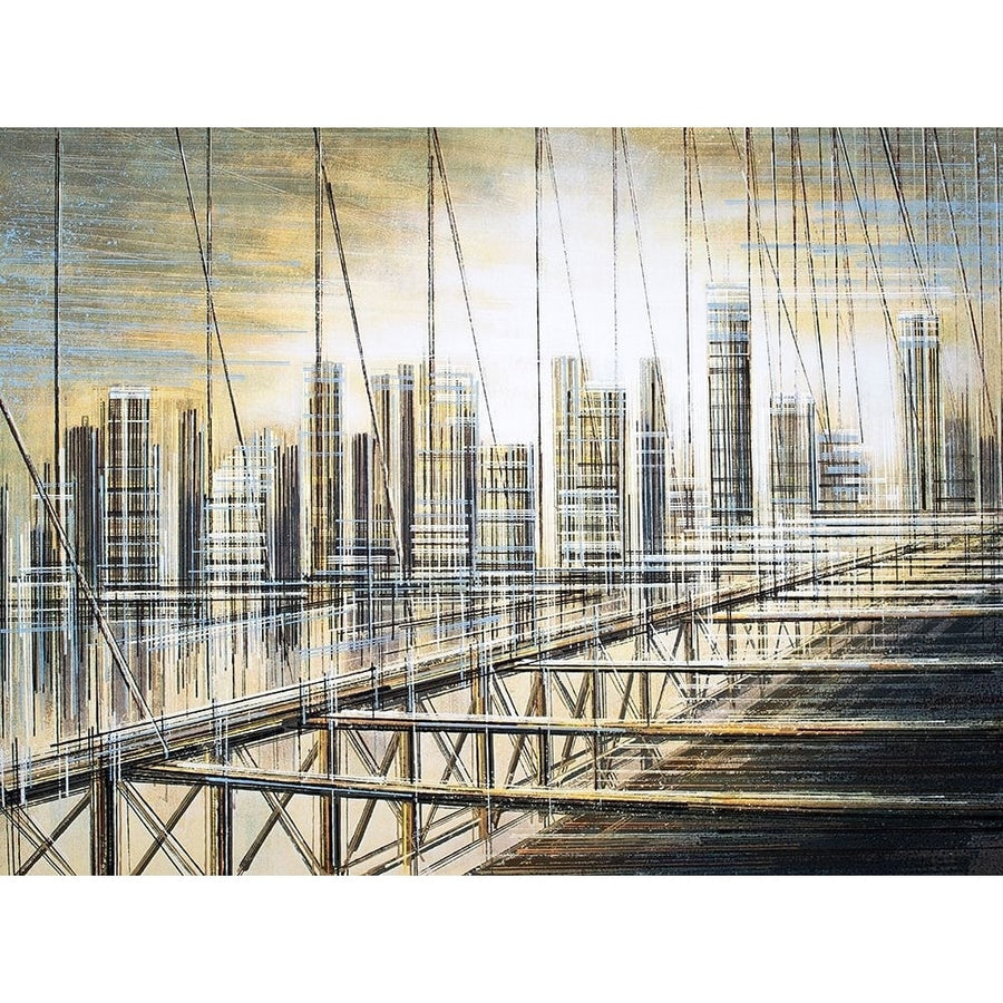 The Brooklyn Bridge At Dusk Poster Print - Marc Todd-VARPDXMT0025 Image 1