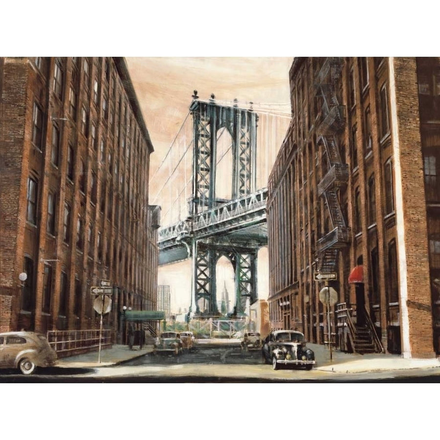 View to the Manhattan Bridge Poster Print by Matthew Daniels-VARPDXMTD6310DG Image 1