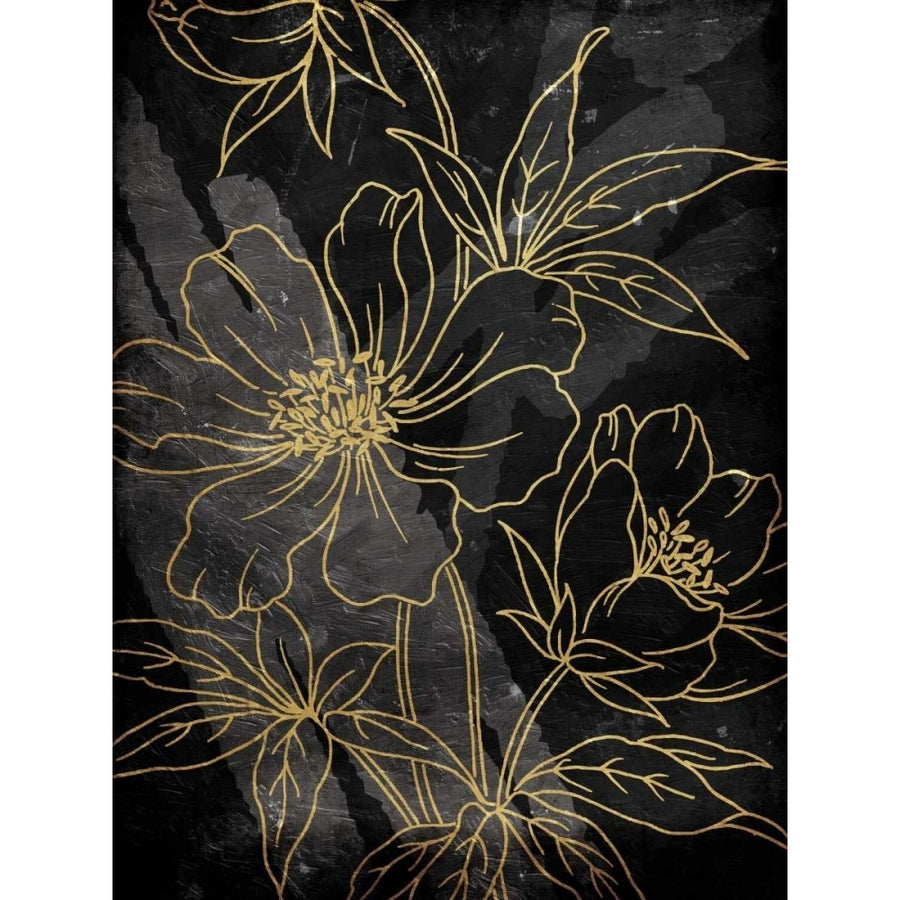 Golden Abstract Floral Poster Print by Milli Villa-VARPDXMVRC033A Image 1