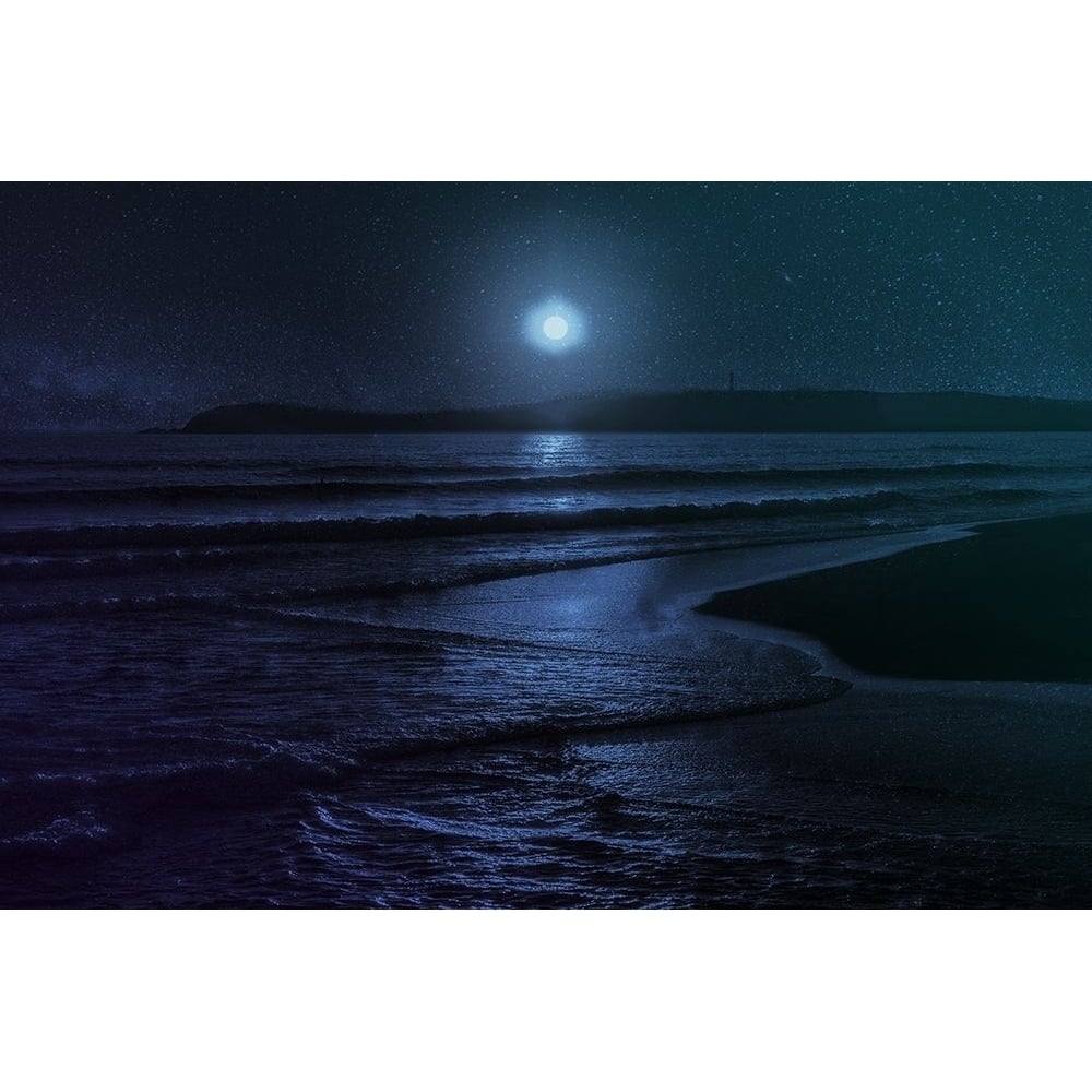 Beach Moon Poster Print by Milli Villa-VARPDXMVRC114B Image 2