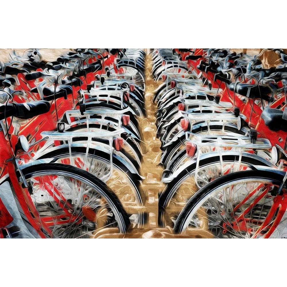 Red Bikes Poster Print by Mlli Villa-VARPDXMVRC223A Image 1