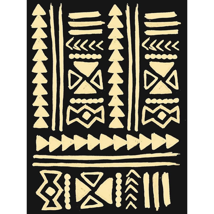 Wooden Tribal Cream Poster Print by Mlli Villa-VARPDXMVRC311A Image 1