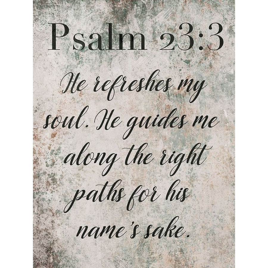 Psalm 23:3 Poster Print by Mlli Villa-VARPDXMVRC460A Image 1