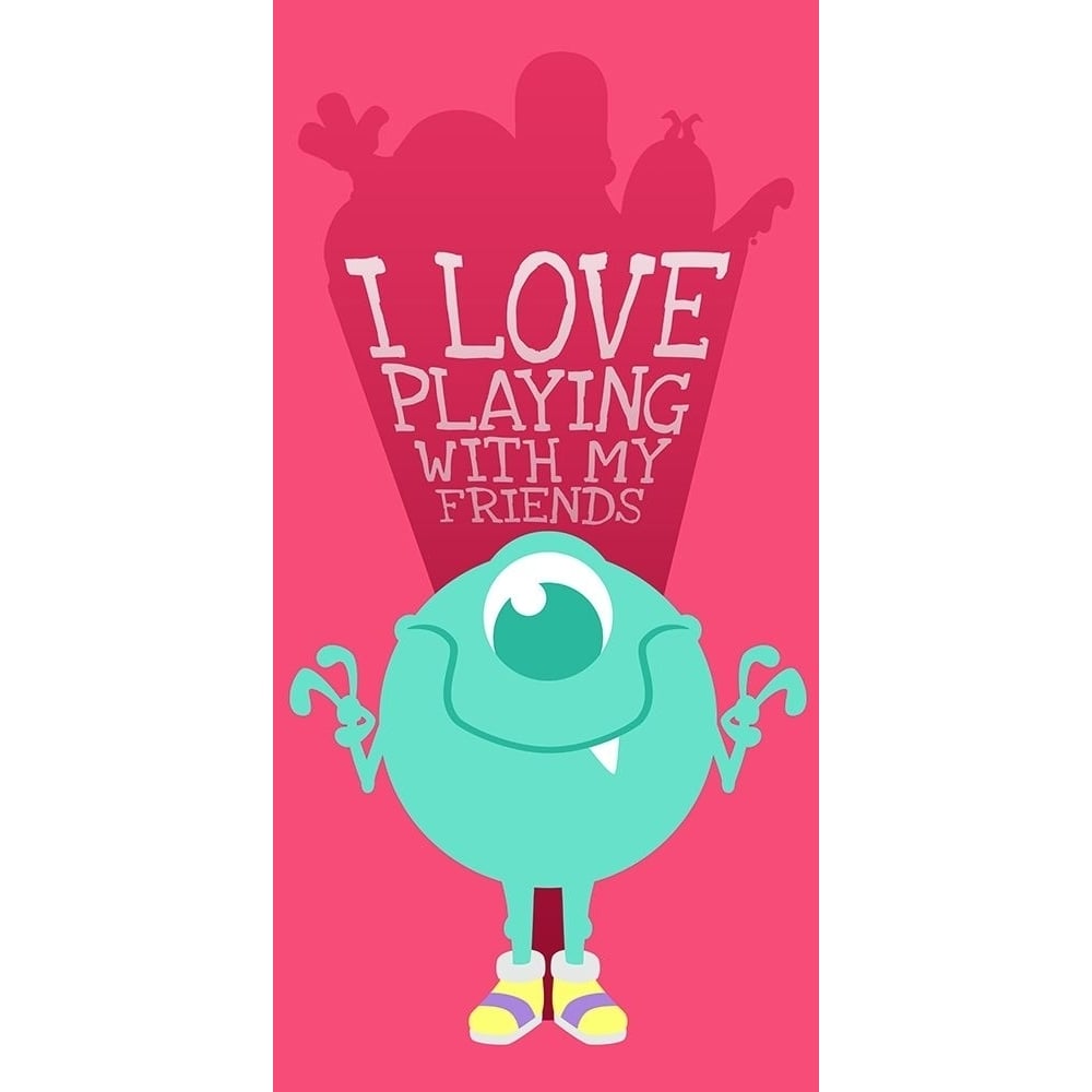 I Love Playing With My Friends Poster Print by Milli Villa-VARPDXMVRN127A Image 1