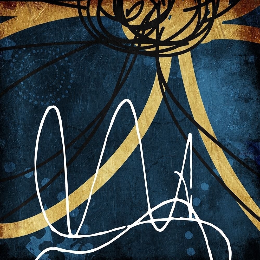 Gold Lines Poster Print by Mlli Villa-VARPDXMVSQ091A Image 1