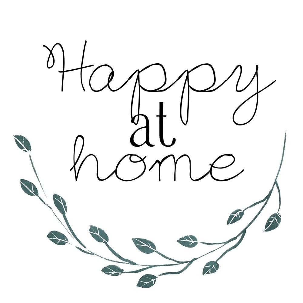 Happy At Home Blue Poster Print by Mlli Villa-VARPDXMVSQ381A Image 1