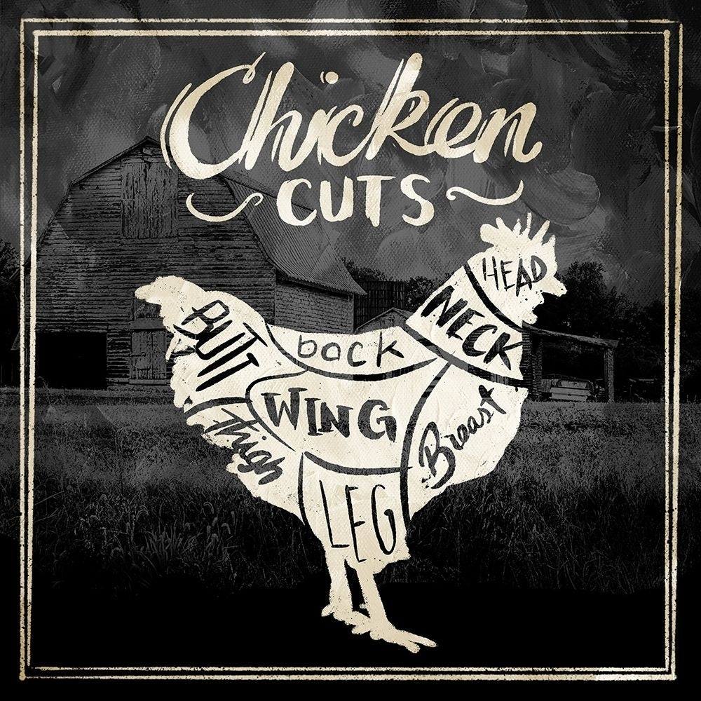 Chicken Cuts Poster Print by Mlli Villa-VARPDXMVSQ491C Image 1