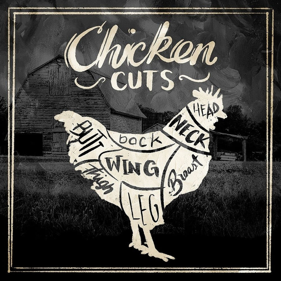 Chicken Cuts Poster Print by Mlli Villa-VARPDXMVSQ491C Image 1