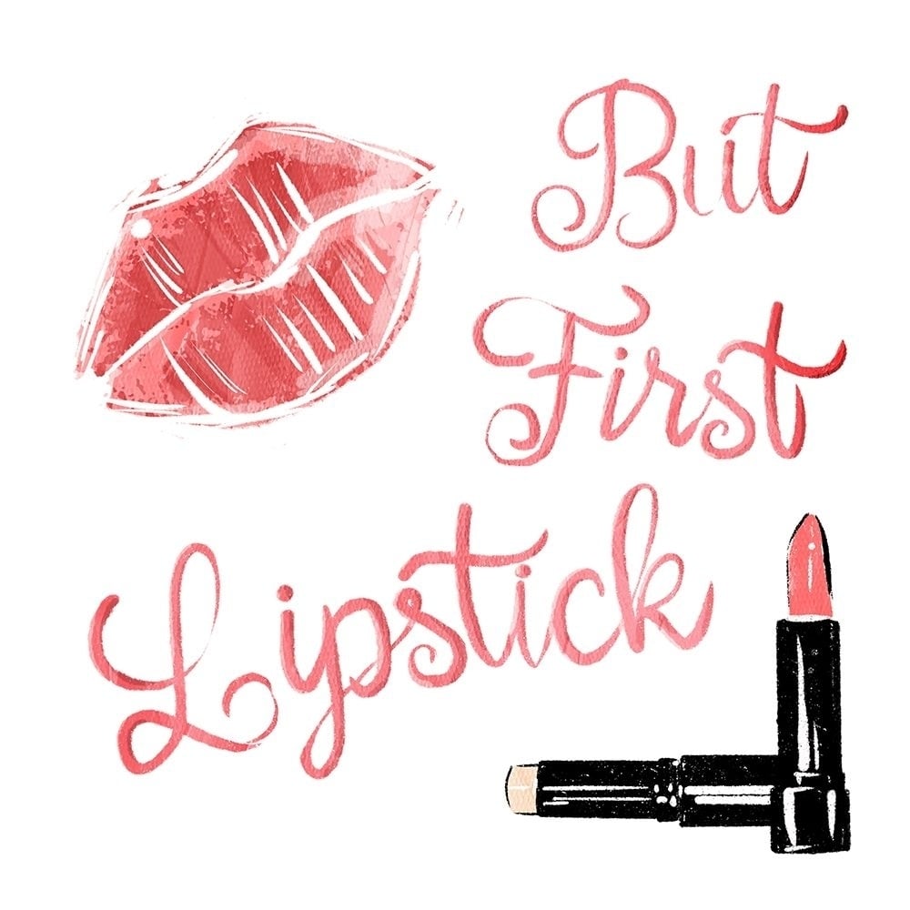 But First Lipstick Poster Print by Mlli Villa-VARPDXMVSQ496B Image 1