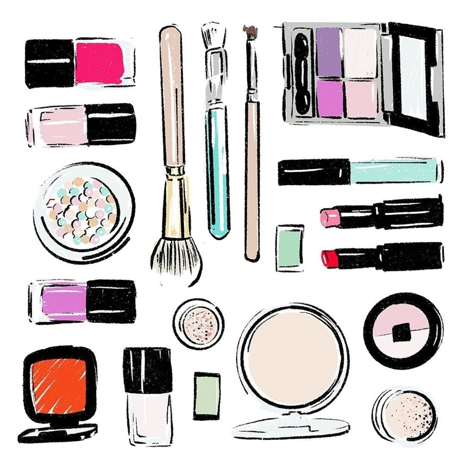 Extra Make Up Tools Poster Print by Mlli Villa-VARPDXMVSQ493D Image 1