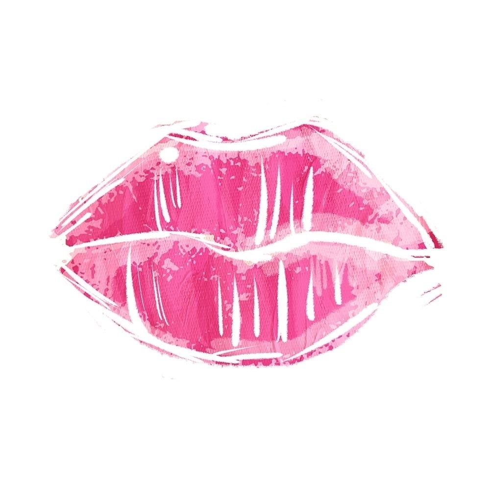 Pink Lips Poster Print by Mlli Villa-VARPDXMVSQ499A Image 1