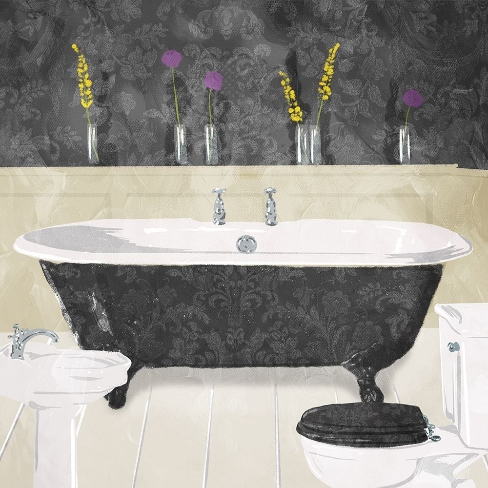 Bathroom Florals Mate Poster Print by Mlli Villa-VARPDXMVSQ516B Image 1