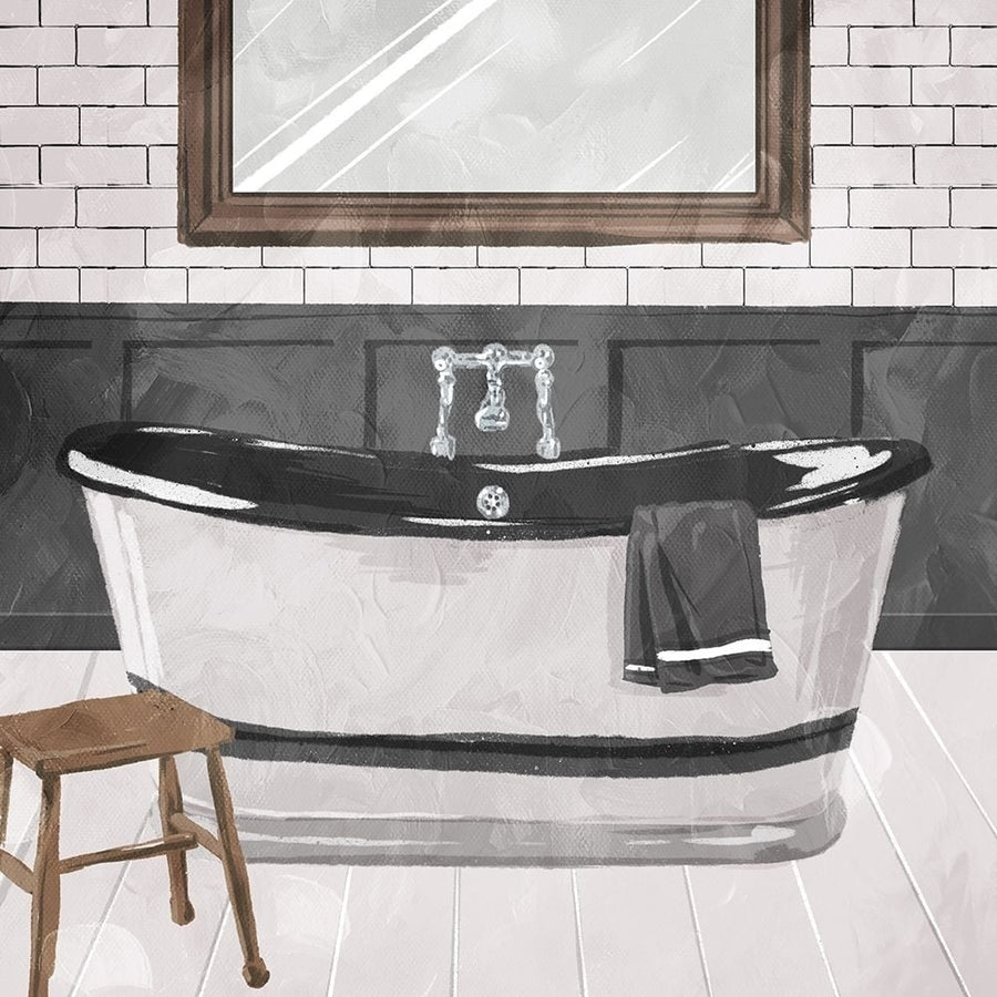 White Wash Bathroom Poster Print by Milli Villa-VARPDXMVSQ619B Image 1