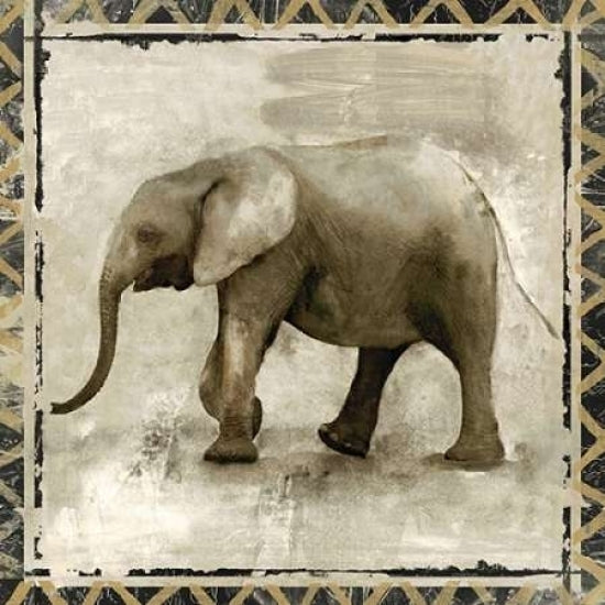 Happy Elephant Poster Print by Michelle Woodey-VARPDXMW039A Image 1