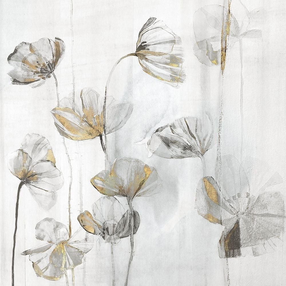 Silver Poppies II Poster Print by Maya Woods-VARPDXMW148A Image 1