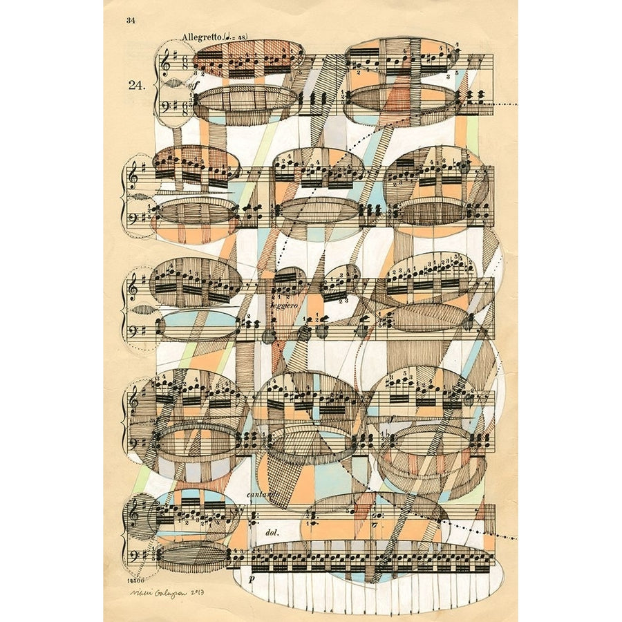 Geometry of Music Poster Print - Nikki Galapon-VARPDXNA006A Image 1