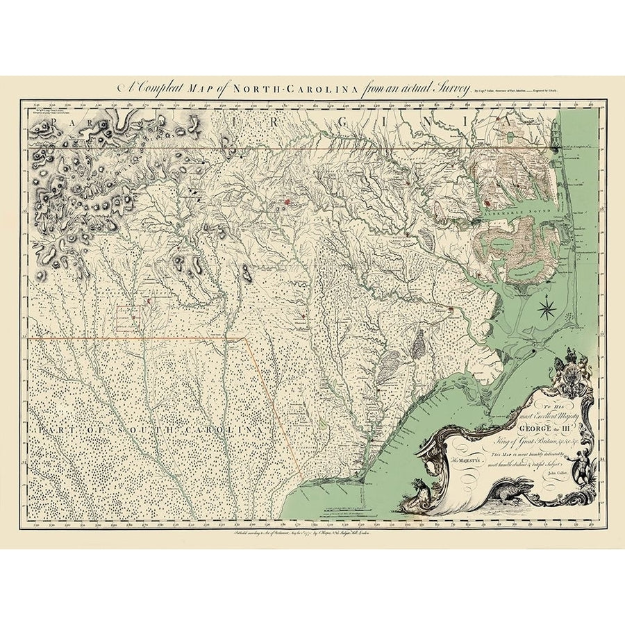 North Carolina - Bayly 1770 Poster Print by Bayly Bayly-VARPDXNCZZ0008 Image 1