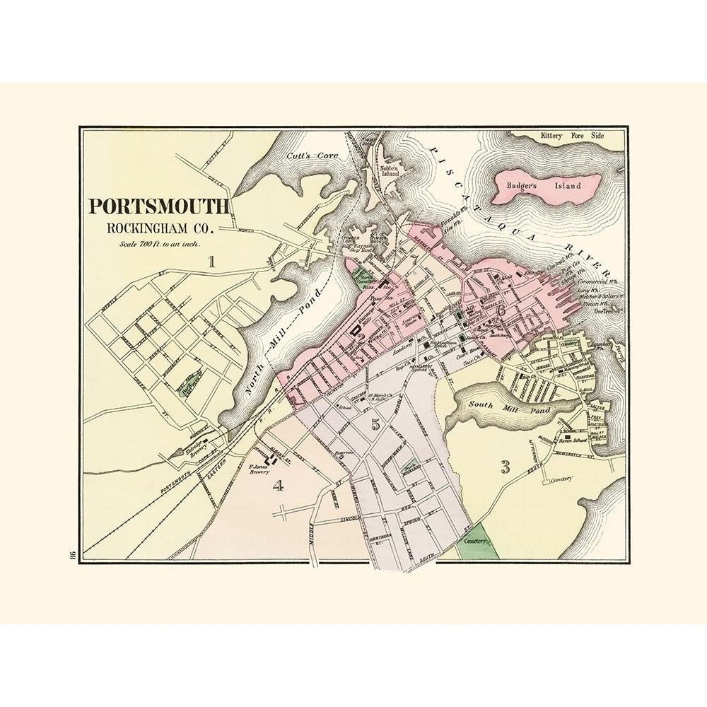 Portsmouth Hampshire - Comstock 1877 Poster Print by Comstock Comstock-VARPDXNHPO0003 Image 1