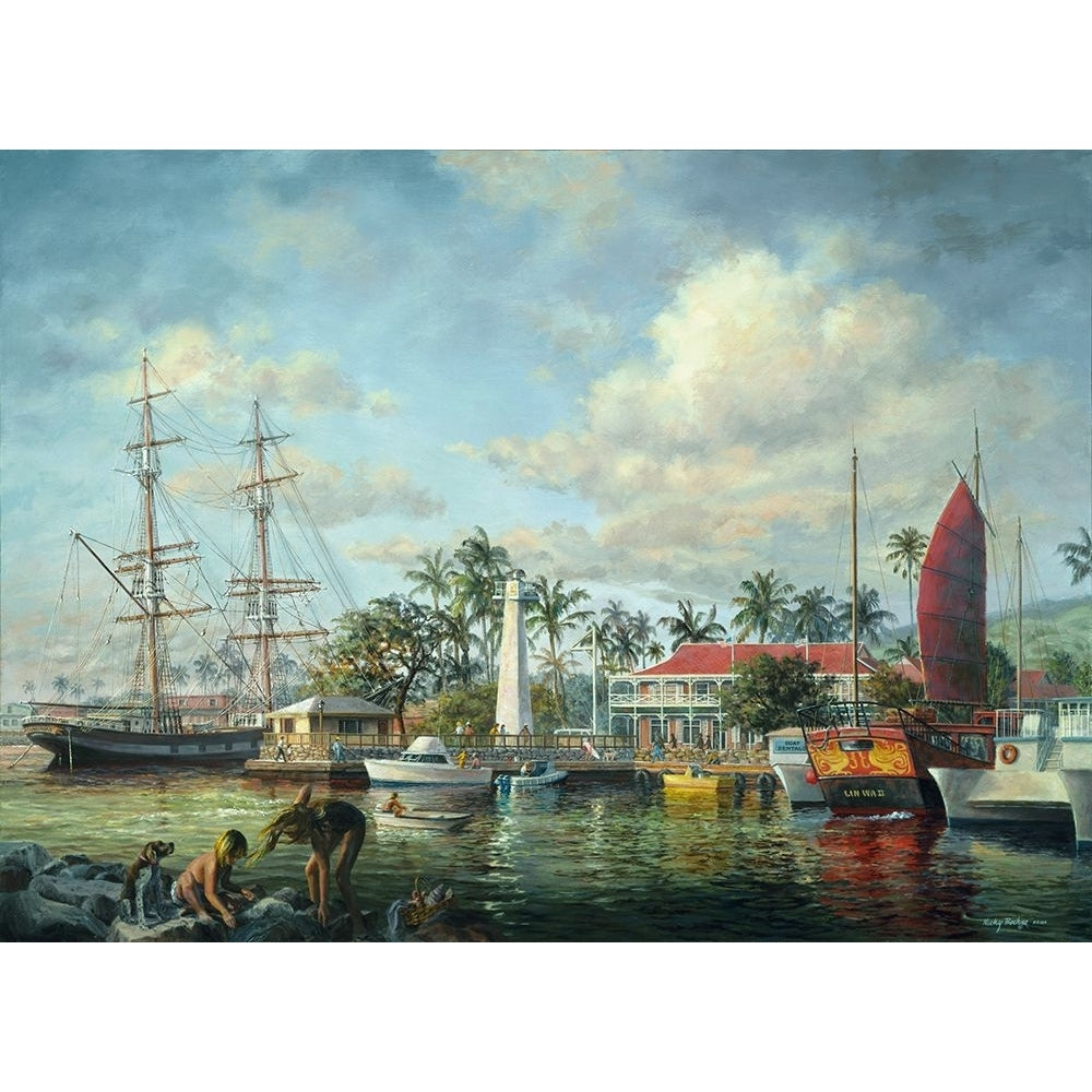 Lahaina Waterfront-Maui Poster Print - Nicky Boehme-VARPDXNICBOE37529 Image 1