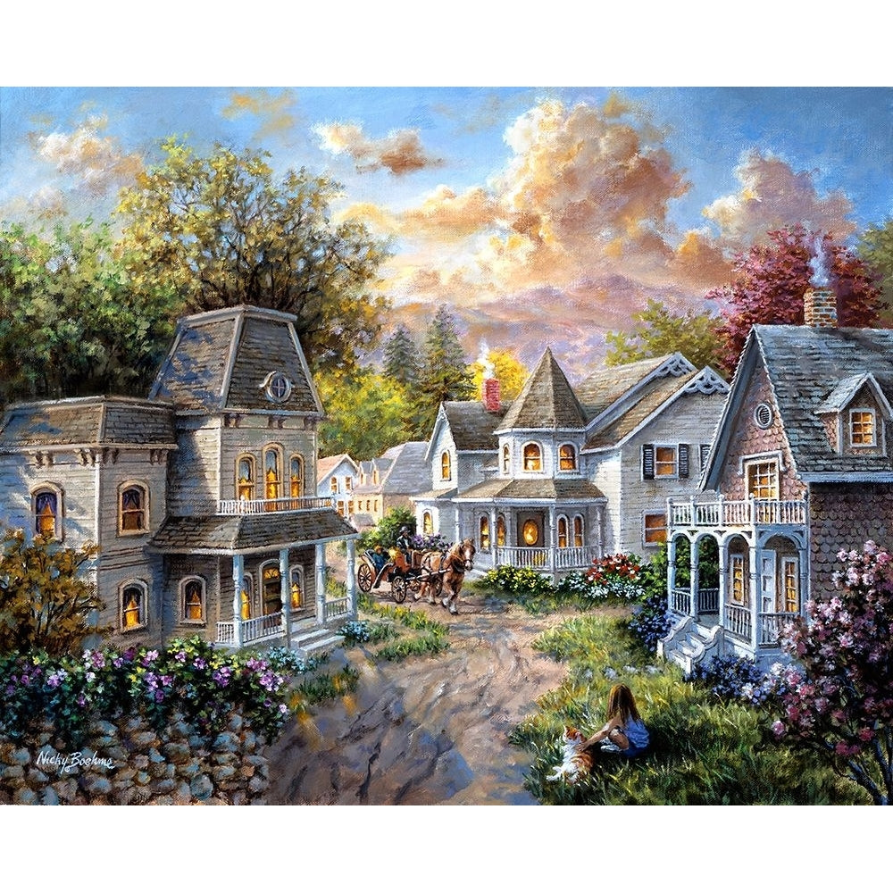 Main Street Along A Country Village Poster Print - Nicky Boehme-VARPDXNICBOE72587 Image 1