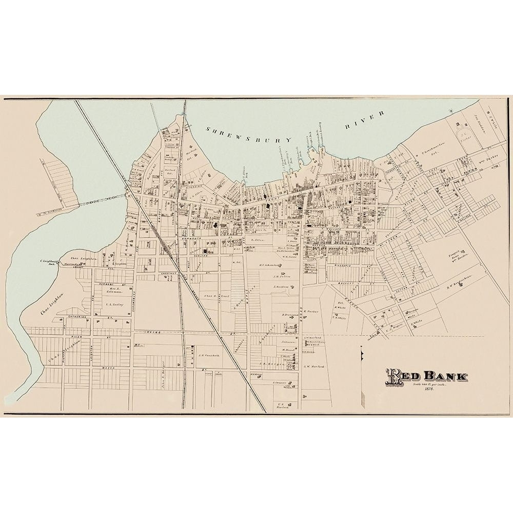 Red Bank Jersey Landowner - Woolman 1878 Poster Print by Woolman Woolman-VARPDXNJRE0001 Image 1