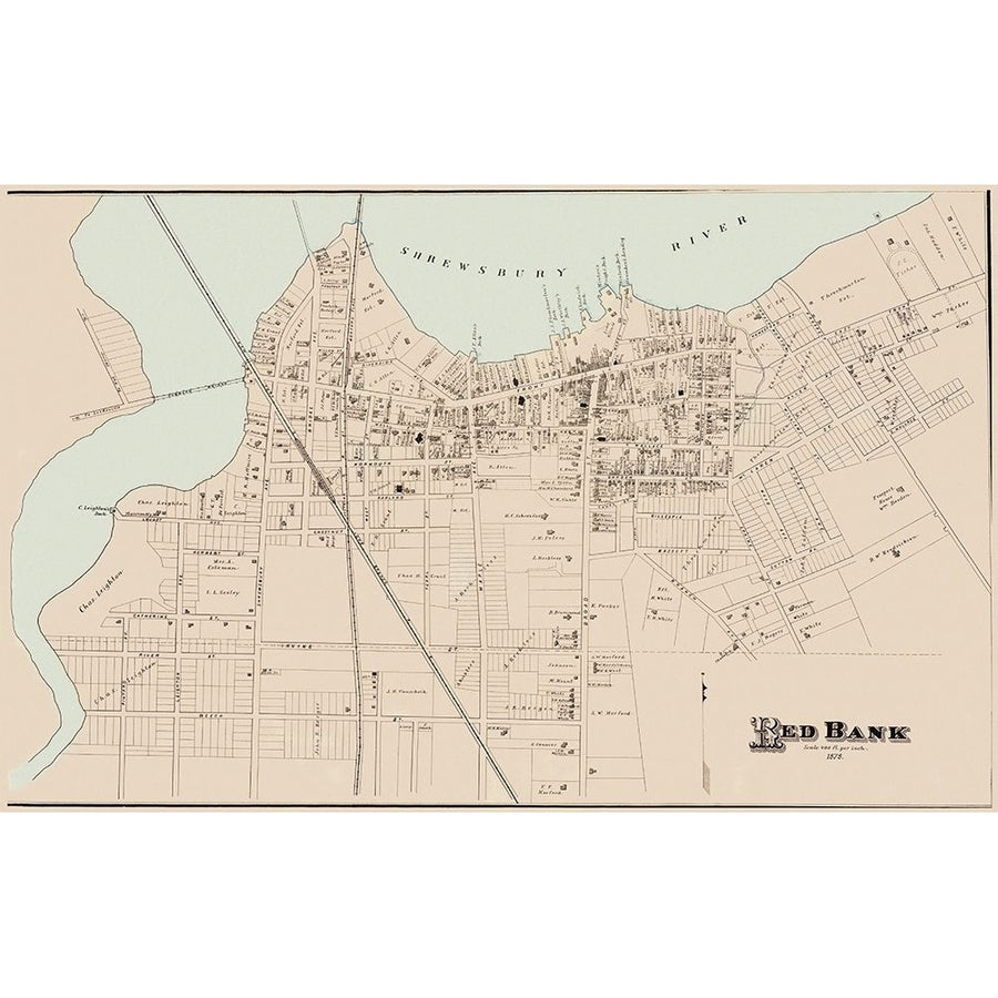 Red Bank Jersey Landowner - Woolman 1878 Poster Print by Woolman Woolman-VARPDXNJRE0001 Image 1