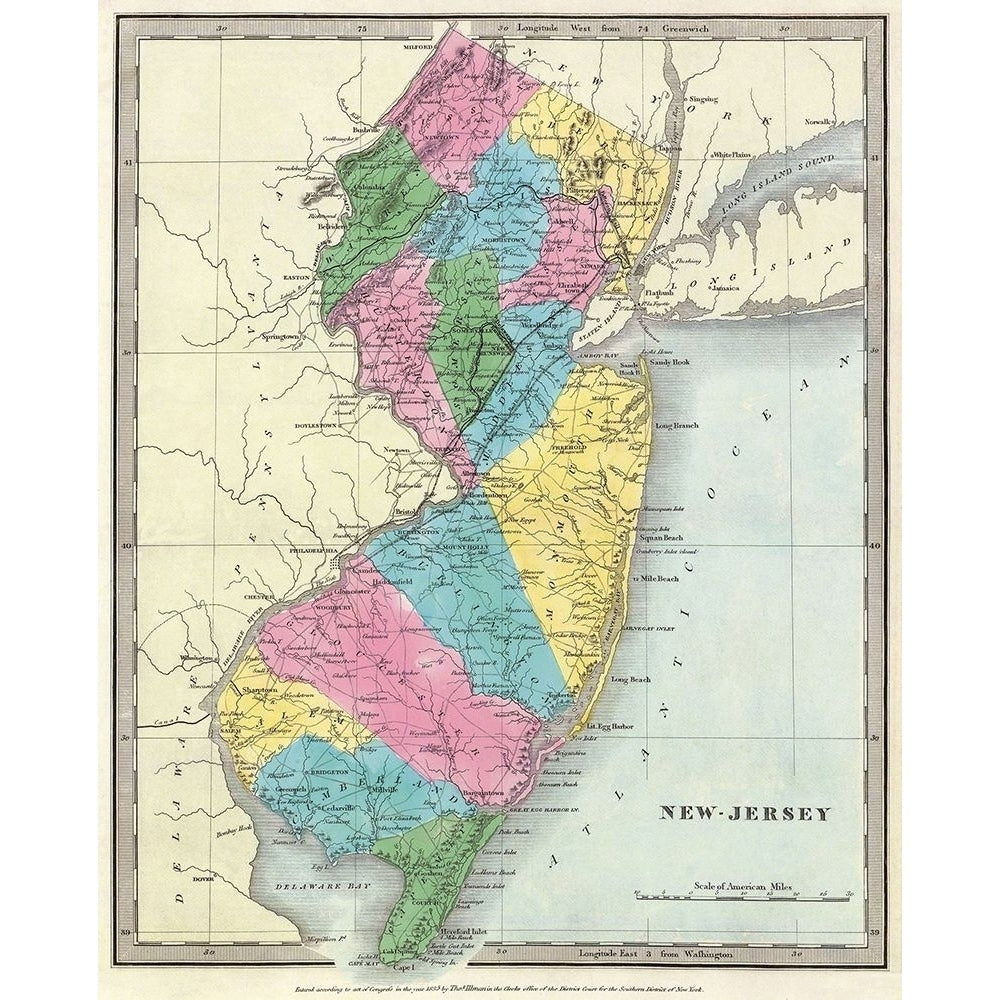 Jersey - Burr 1835 Poster Print by Burr Burr-VARPDXNJZZ0001 Image 1