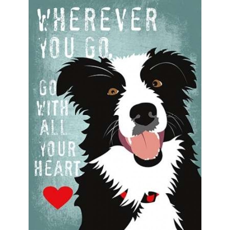 Go with All Your Heart Poster Print by Ginger Oliphant-VARPDXO246D Image 2