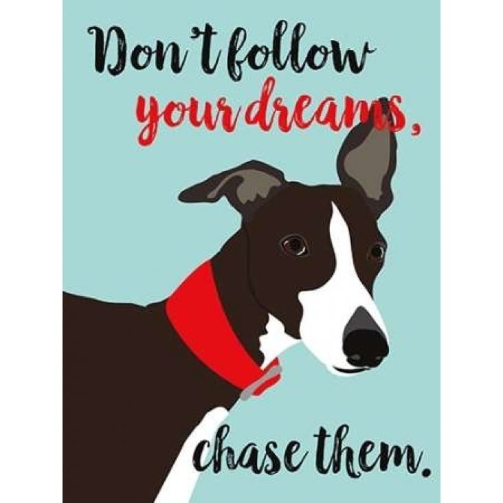 Dont Follow Your Dreams Chase Them Poster Print by Ginger Oliphant-VARPDXO245D Image 2